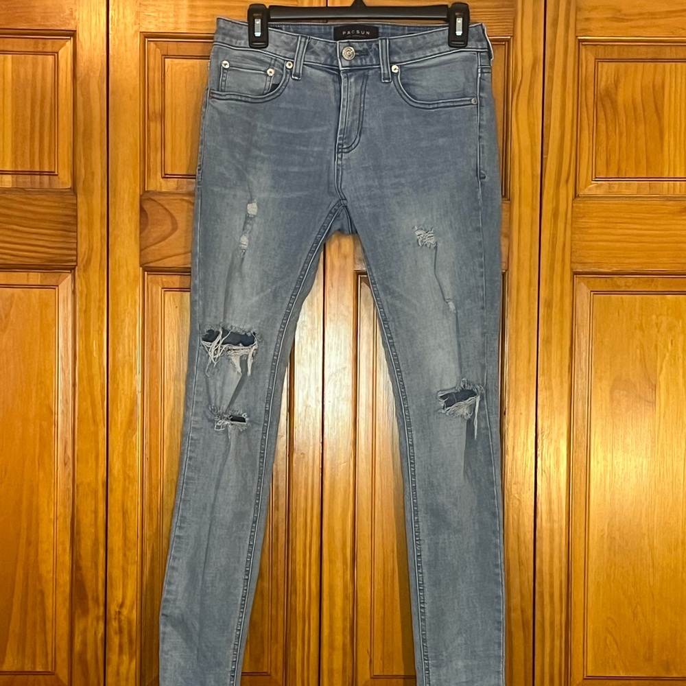 Pacsun ripped skinny jeans 29x30
